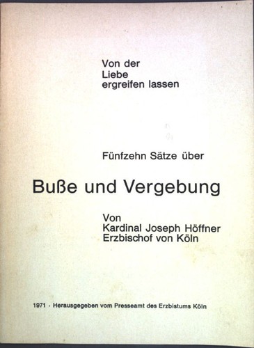 Von der liebe - der,