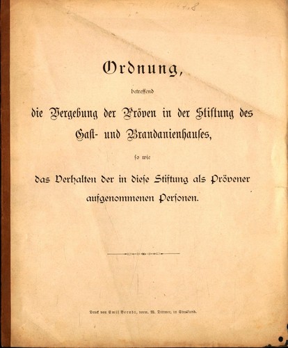 Ordnung betreffend die - ordnung,,