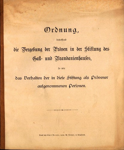 Ordnung betreffend die - betreffend,