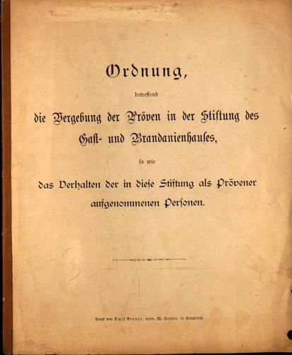 Ordnung betreffend die - betreffend,