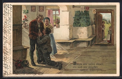 Artist postcard döcker - e.,