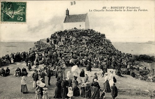 Postcard roscoff finistère - roscoff,