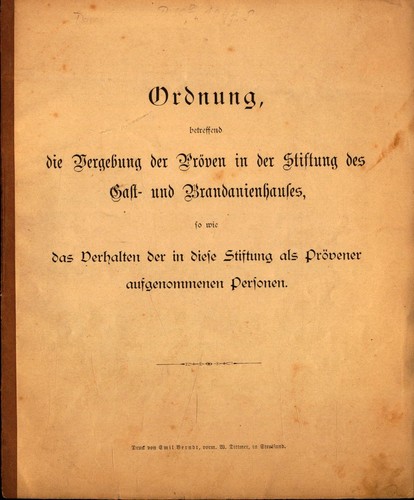 Ordnung betreffend die - ordnung,,